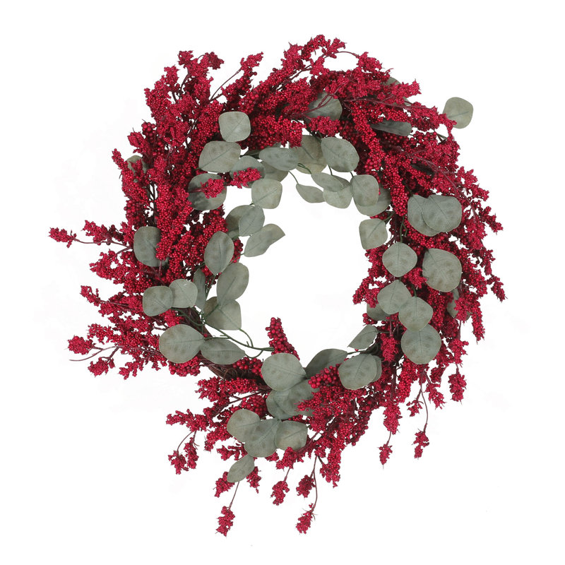 29" Eucalyptus/Berry Wreath
