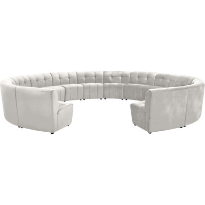 Jedson Velvet Sectional Symmetrical