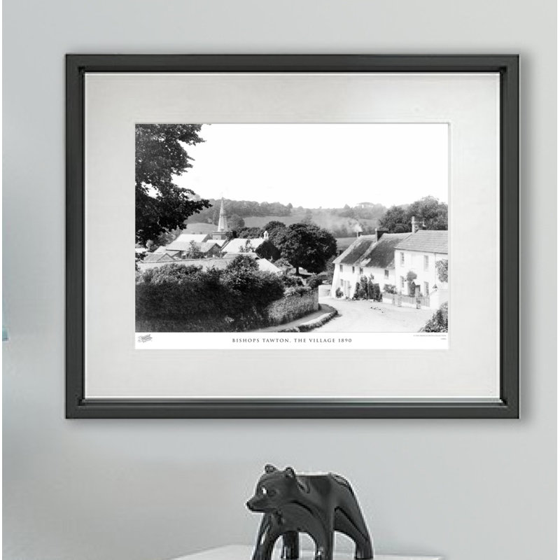 Bishops Tawton, The Village 1890 - Single Picture Frame Print, 60cm H x 80cm W x 2.3cm D