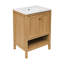 Meuble-lavabo autoportant en chêne 24 po avec plateau d'évier Château-105680442-121323634-121323635