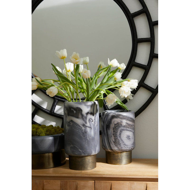 Roma Handcrafted Table Vase 1, 7" H x 14" W x 14" D