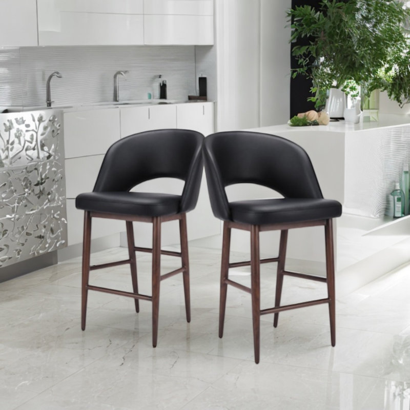 Brada Counter Stool, Black