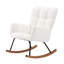 Chaise berçante rembourrée avec dossier haut Comfy