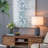 D16.9''Xh28'' Ellis Glass Table Lamp