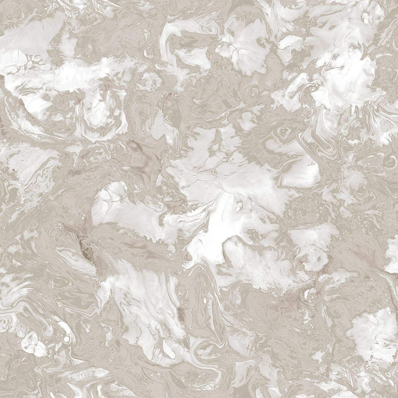 Henline 10.05m x 53cm Textured Glitter Wallpaper Roll, Rose Gold