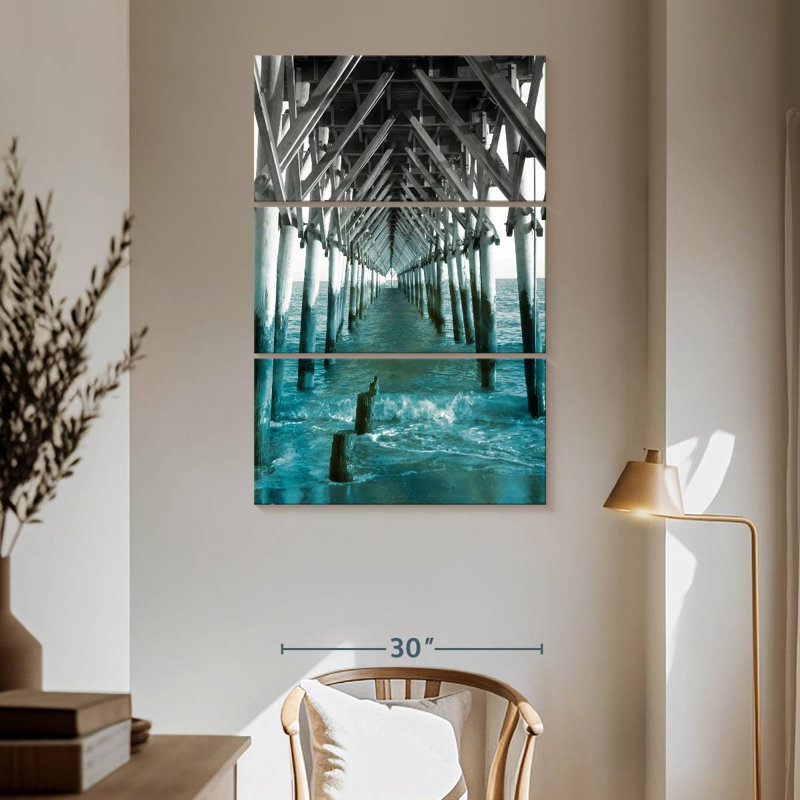Quai Aletra bleu sarcelle I, H 65 po x l 42 po