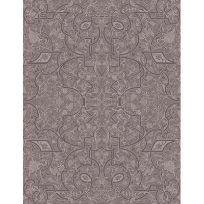 Yuki Osada Damask Non-Pasted Satin Wallpaper Double Roll by Yuki Osada