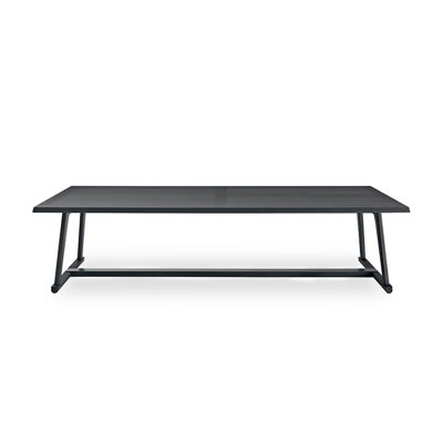 Table de salle à manger rectangulaire simple en bois massif