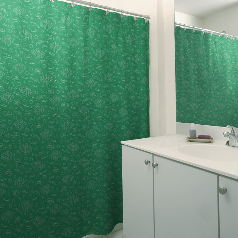 Rideau simple sower à pizza katelyn elizabeth classic, Vert jade