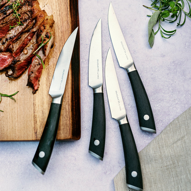 VIETRI Coltelli 4 Piece Stainless Steel (18/10) Steak Knife Set