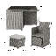 Quilla All Weather Wicker/Rattan 8 - Person with Cushions & Parasol-1513327305