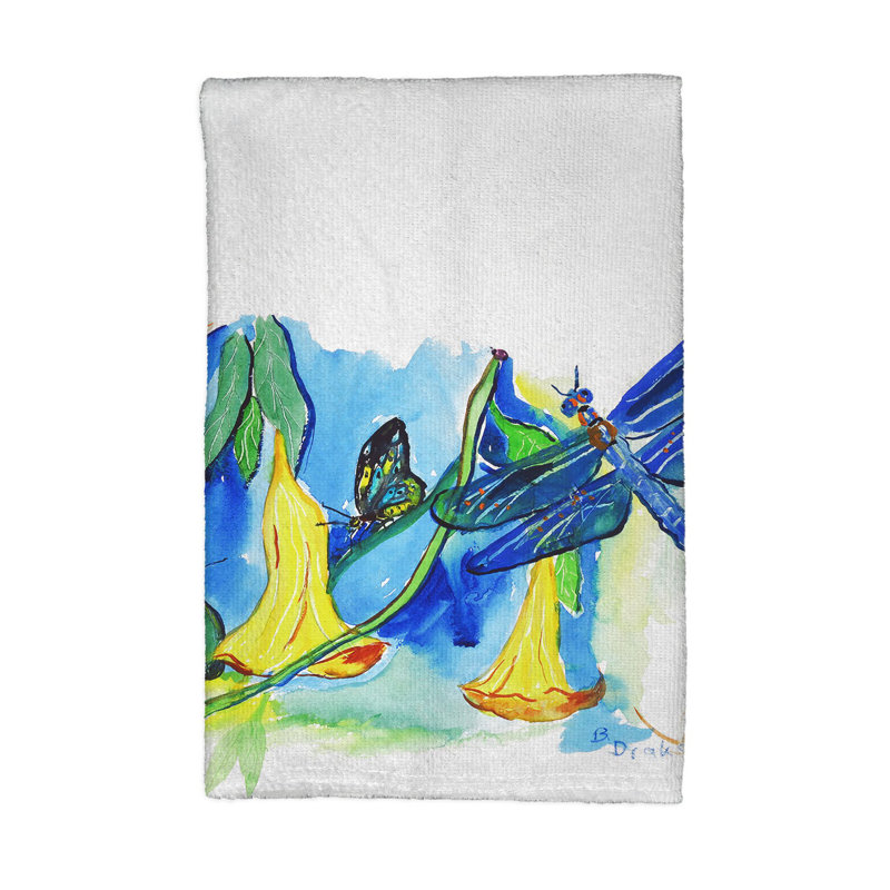 Serviette de cuisine cloches et libellule