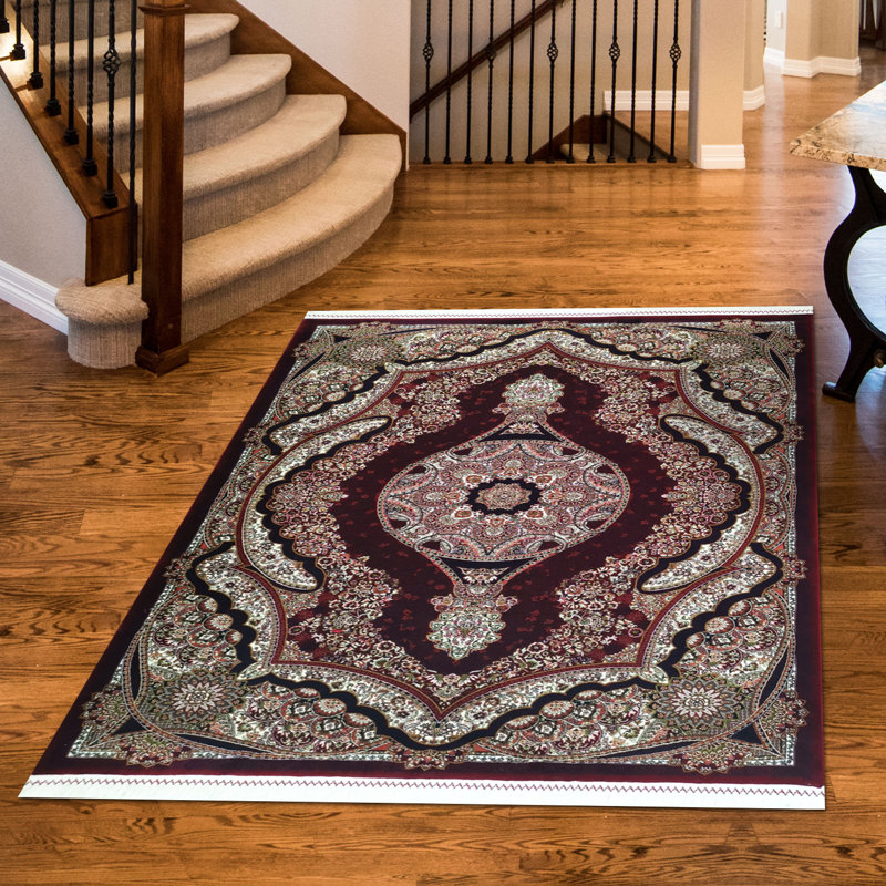 Doan Oriental Hand Hooked Area Rug, Rectangle 120 x 170cm