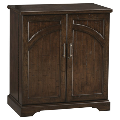  Rustic Hardwood Wine Console