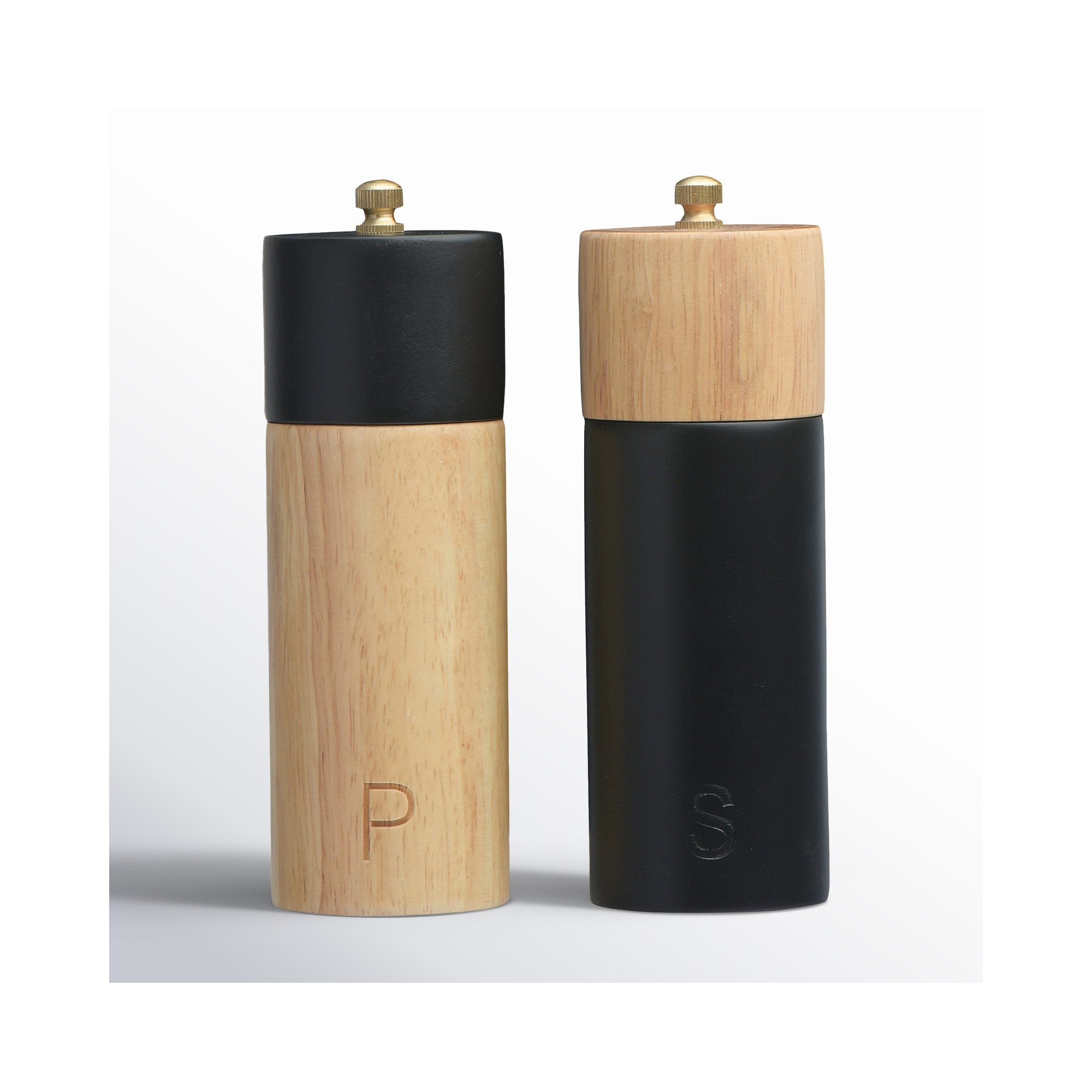 Pacey Wood Salt And Pepper Shaker Set