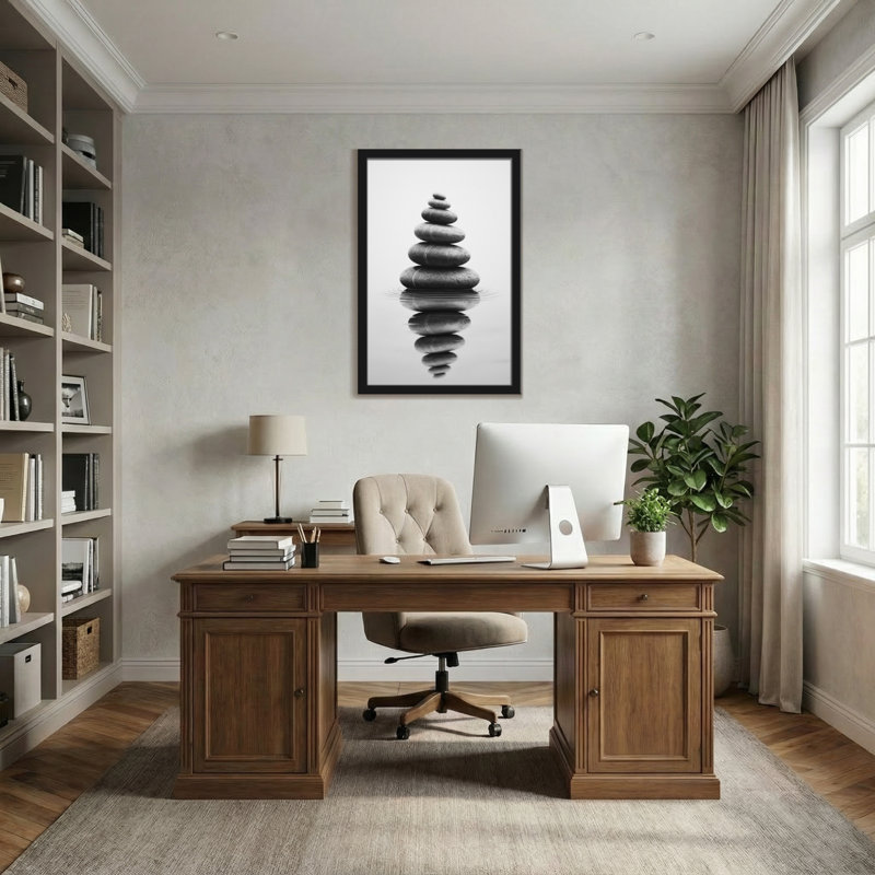 Reproduction d'art zen de Bath & Laundry, H 12 po x l 18 po