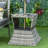Side Table With Umbrella Hole - 'S 2 Tier Outdoor Storage For Gardens, Patios, Backyards Strong Frame, , Grey & Shelf Patio, Garden, Backyard , ,