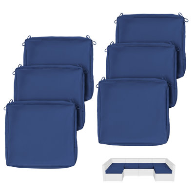 Outdoor Cushion Covers 17X16x2 Dining Chair Cushion Covers, Covers Only