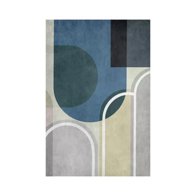 «Geometric Textured» par Angel Estevez - reproduction d'art sur toile tendue