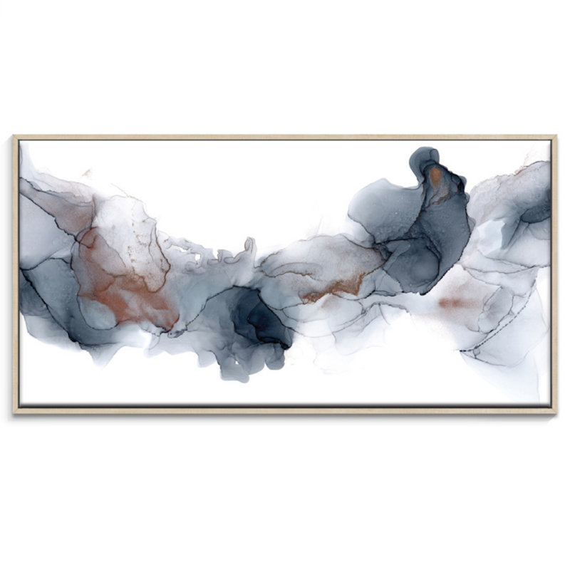 Fire & Ice by Fern Siebler - Painting on Canvas, Timber Floater Frame, 51 cm H x 102 cm W x 4 cm D