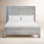 Geneva Light Grey Reclaimed Acacia And Rattan Panel Bed, Queen