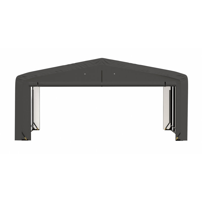 ShelterTube Wind and Snow-Load Rated Garage, 20x18x10 Grey