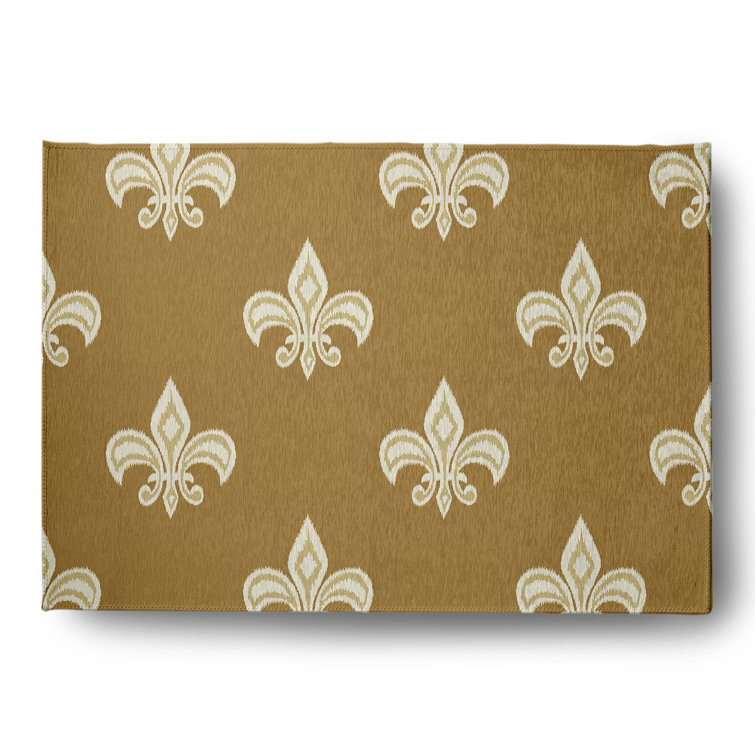 Chenille Damask Indoor Rug