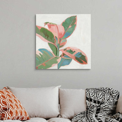 «Pink Ficus I», art mural sur toile