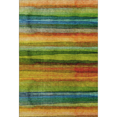 Premium Machine Washable Mayfield AMF2093 Striped Rug