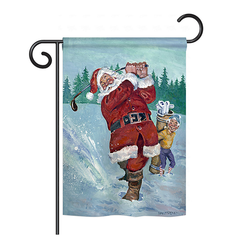 Drapeau de maison en polyester Armen Snow, H 40 po x l 28 po