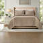 -Pièces de literie, couvre-lit grand velours, chambre matelassée taupe