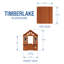 Backyard Discovery 100% Cedar Wood Outdoor Garden Playhouse with Kitchen Accessories & Easy Assembly