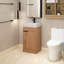 Ensemble de meuble-lavabo simple 18 po avec plateau en céramique Djuana