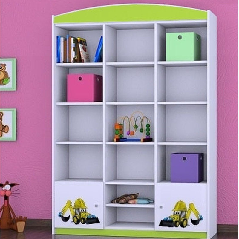 Ari 183cm H X 132cm W Transportation Kids Cube, Green