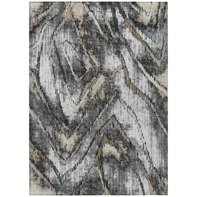 Machine Washable Indoor/Outdoor Chantille ACN2927 Modern Rug