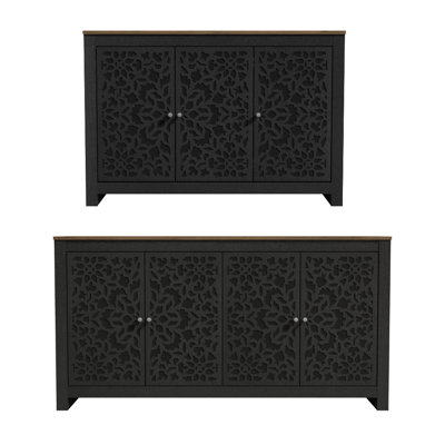  Arrastia Transitional Coordinated Dining Storage Sideboard Set Of 2