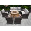 8 - Person Patio Conversation Set with Cushions-87386122-87386123