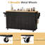 59" Kitchen Island W/sliding Drop Leaf And Storage Doors & Adjustable Shelves, Rolling Mobile Island Table With /spice Rack & Towel Rack & Drawers For Dining Room Kitchen Dining Room -1877623078