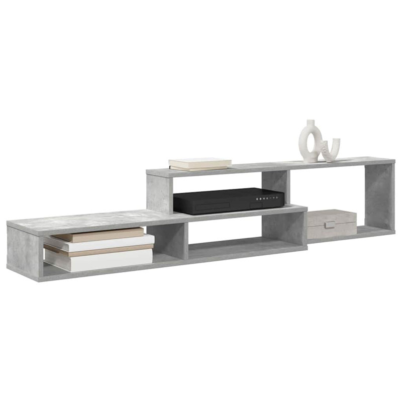 Unfinished TV Stand, Light Grey, 28.5cm H x 150cm L x 25cm W