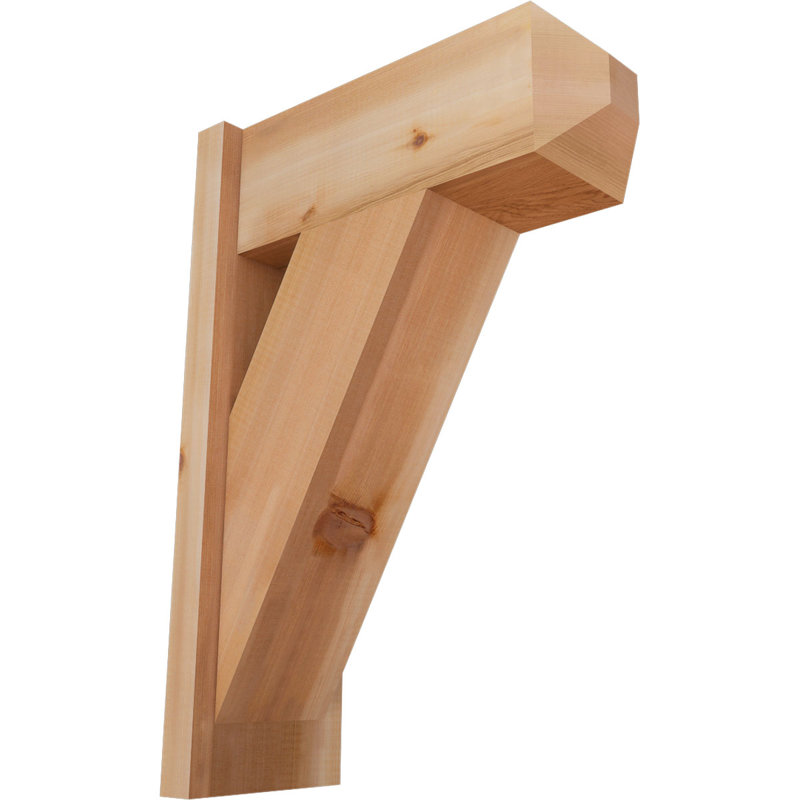 Artisan traditionnel en bois rustique, P 18 po x H 26 po, Cèdre rouge occidental l 7 1/2 po (lisse)