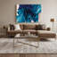 Art mural sur toile dégradé abstrait bleu 47-313013471