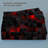 Red And Black Geometric Microfiber Duvet Cover Set With Pillowcases, Digital Print Block Pattern Front With Solid Black Back, Reversible Bedding, Full, Comforter And Pillow Inserts Not Included-122001161-122001166