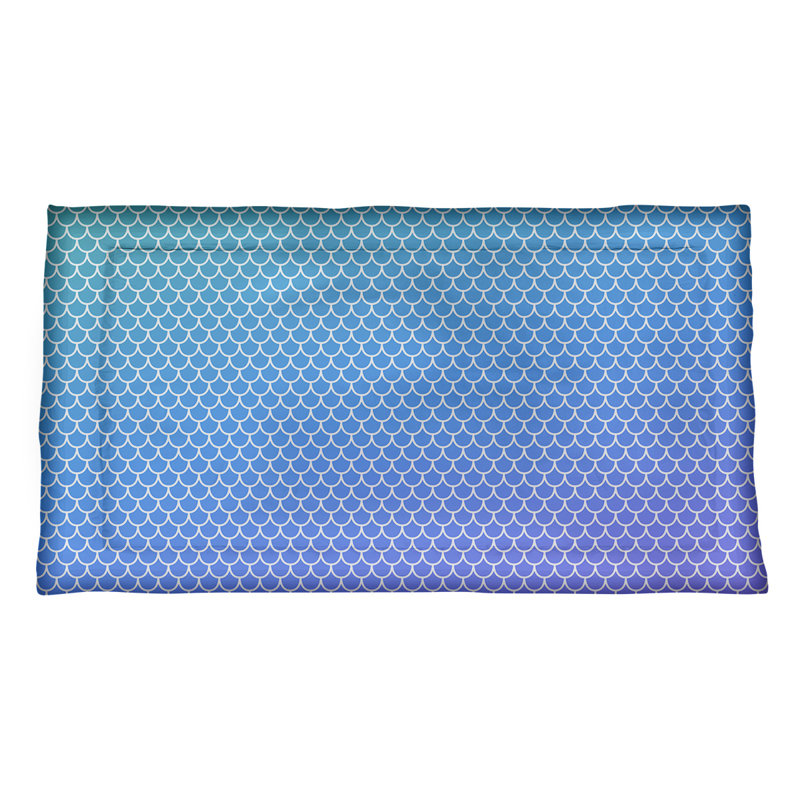 Taie décorative Katelyn Elizabeth, Microfibre, Très grand, Mauve / Bleu