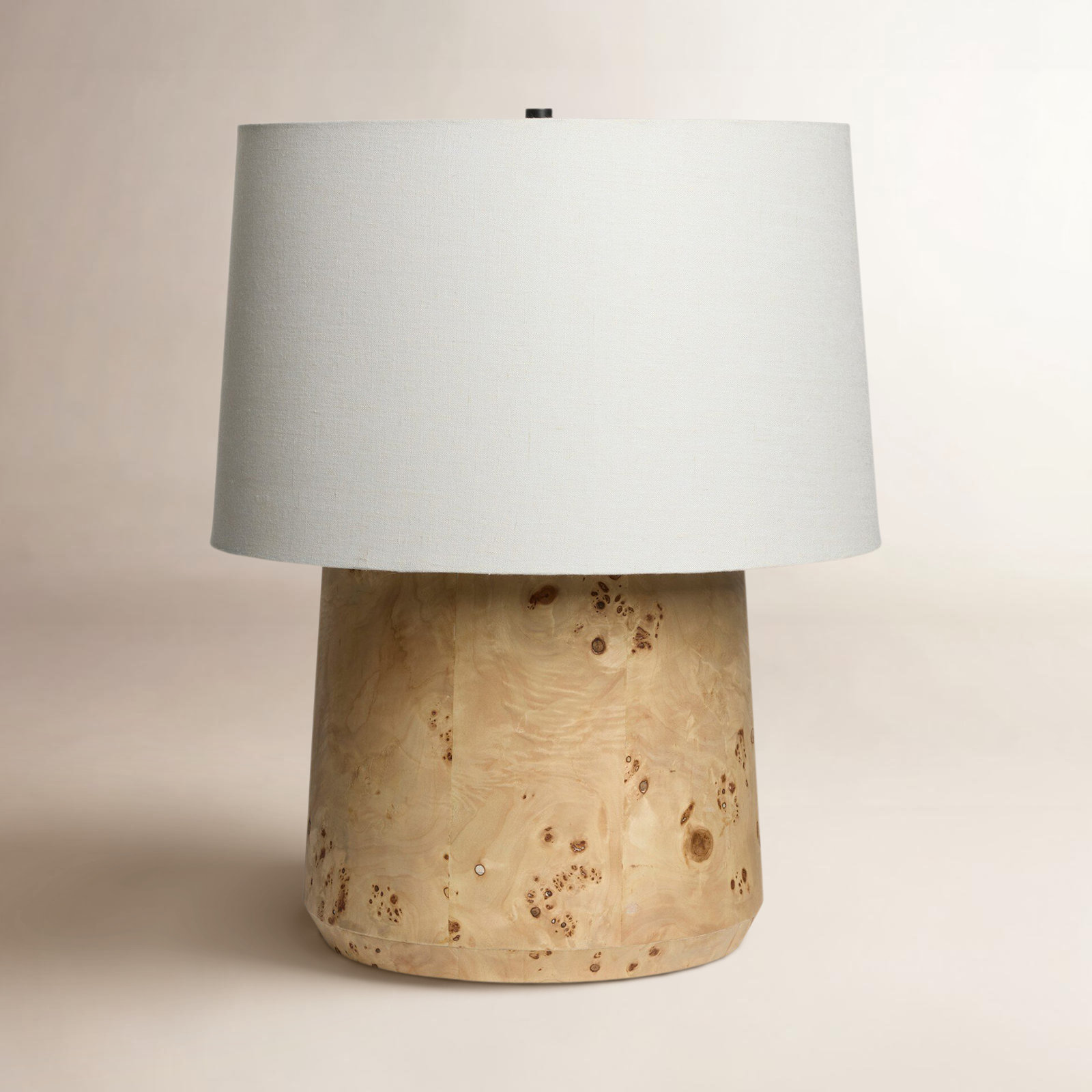 Daxton Table Lamp, Dark Brown Mappa Burl