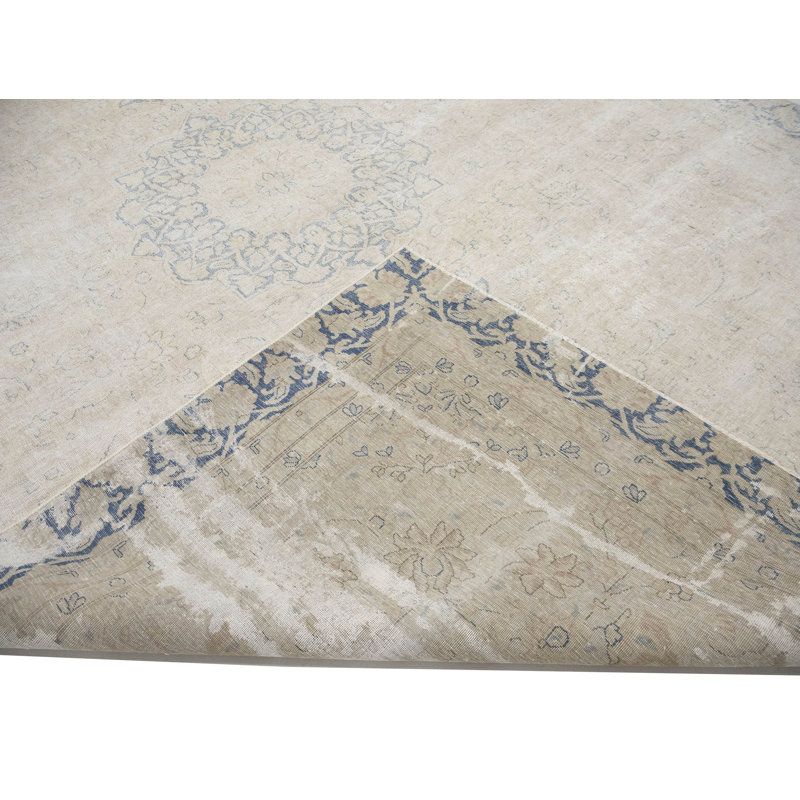 Tapis unique de 8 pi 6 po x 12 pi 6 po Ferri / délavé antique Ferri