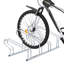 Arlmont & Co. Bicycle Stand For 4 Bikes Floor Freestanding Galvanized Steel