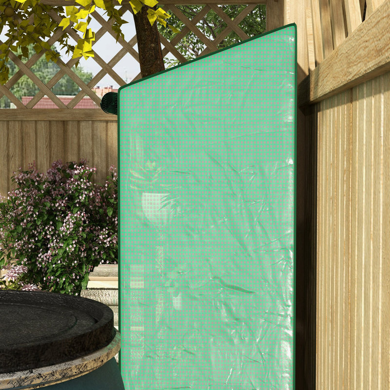 Outsunny Lean-to Mini Greenhouse Plastic Cover , 59.4" H x 56.3" W x 18.1" D