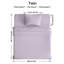 Ensemble de draps 4 pièces - Ultra doux et respirant - Mélange de coton de couleur unie lavable à la machine-134680028-127277818