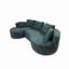 Ensemble de canapé modulaire courbé 2 pièces avec coussins, mobilier de salon ergonomique minimaliste, sièges modernes, sans assemblage, canapé et méridienne-934987179
