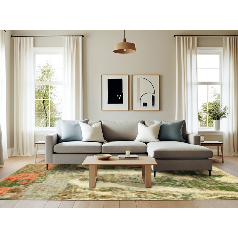 Tapis abstrait moderne 2573, Rectangle 6 pi x 9 pi